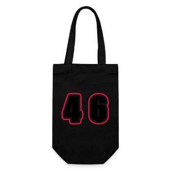 46 Number College - Gift Bag for Bottles - black - Front