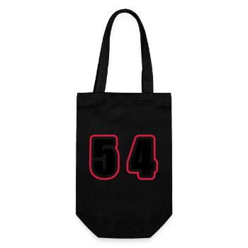 54 Number College - Gift Bag for Bottles - black - Front
