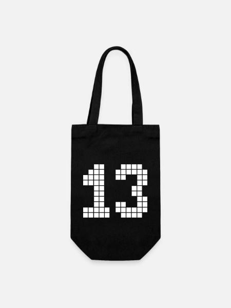 Numéro de pixel 13 - Sac à bouteille - noir