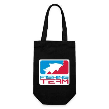 équipe de pêche sport logo poisson rouge bleu - Sac à bouteille - noir - Devant