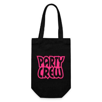 Party Crew - Gift Bag for Bottles - black - Front