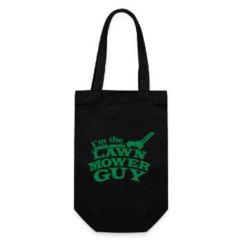 I'm the Lawn mower guy - Gift Bag for Bottles - black - Front