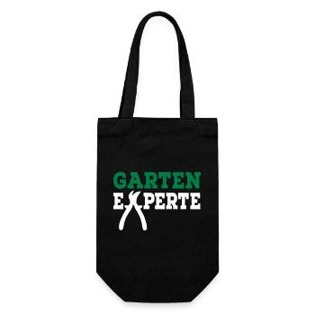 Garten - Geschenkbeutel für Flaschen - Schwarz - Vorne