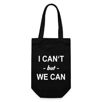Travail d’équipe - Sac à bouteille - noir - Devant