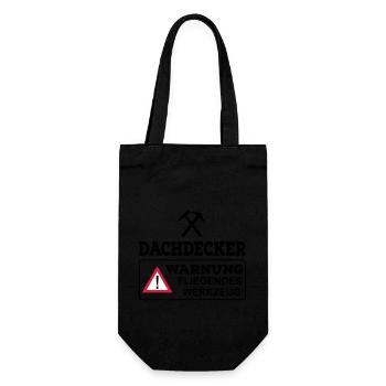 Dachdecker - Geschenkbeutel für Flaschen - Schwarz - Vorne
