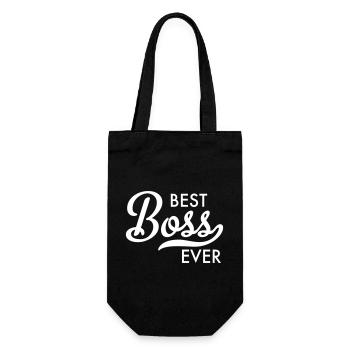 Meilleur boss du monde - Sac à bouteille - noir - Devant