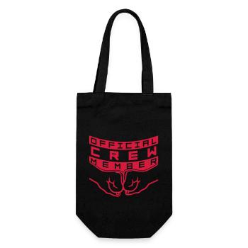Team Official Crew - Geschenkbeutel für Flaschen - Schwarz - Vorne