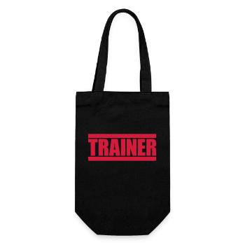 Rote Balken Trainer - Geschenkbeutel für Flaschen - Schwarz - Vorne