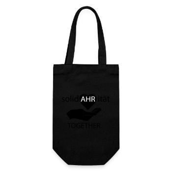 We Ahr Together - solidAHRität - Geschenkbeutel für Flaschen - Schwarz - Vorne