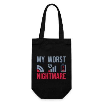 Symbols my worst nightmare - Gift Bag for Bottles - black - Front