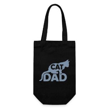 Logo Design Cat Dad - Geschenkbeutel für Flaschen - Schwarz - Vorne