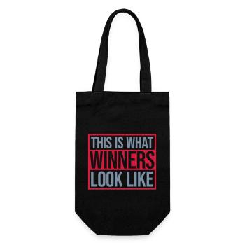 What Winners Look Like - Geschenkbeutel für Flaschen - Schwarz - Vorne