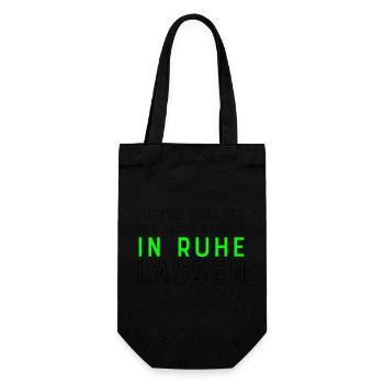 Lustige Sprüche für Kollegen - Geschenkbeutel für Flaschen - Schwarz - Vorne