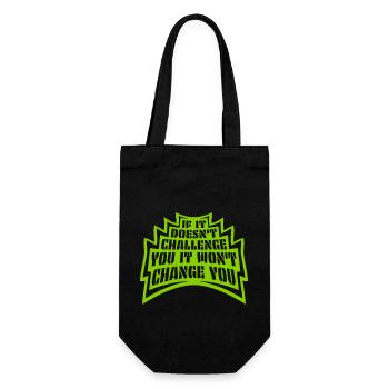 Séance d’entraînement Fitness Motivation Citation - Sac à bouteille - noir - Devant