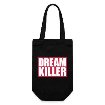 dream killer pessimists quote - Gift Bag for Bottles - black - Front
