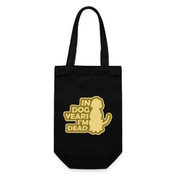 in dog years Dead - Gift Bag for Bottles - black - Front
