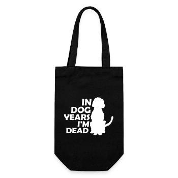 in dog years Dead - Gift Bag for Bottles - black - Front