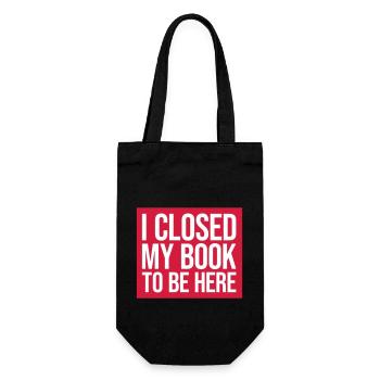 J’ai fermé mon livre - Sac à bouteille - noir - Devant