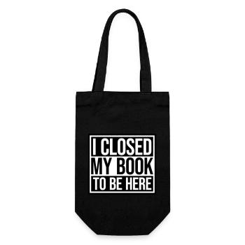 J’ai fermé mon livre - Sac à bouteille - noir - Devant