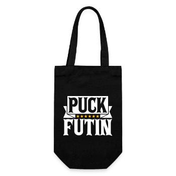 Conception du logo Puck Futin - Sac à bouteille - noir - Devant
