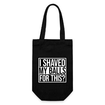 I shaved my balls - Gift Bag for Bottles - black - Front