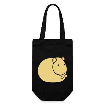 Hamster Mignon Animal Rongeurs Animaux Pet Vector 4 - Sac à bouteille - noir - Devant