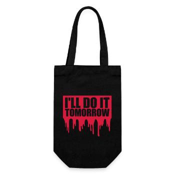 Citation de Do It Tomorrow - Sac à bouteille - noir - Devant