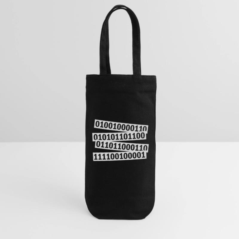 Binary Code Program Language Gift Bag for Bottles
