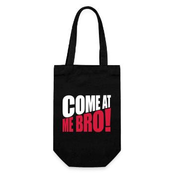come at me bro - Geschenkbeutel für Flaschen - Schwarz - Vorne