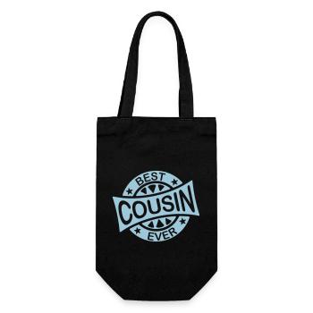 best cousin ever Zitat - Geschenkbeutel für Flaschen - Schwarz - Vorne