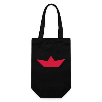 Red Crown - Gift Bag for Bottles - black - Front