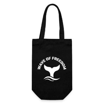 Wave of Freedom - Geschenkbeutel für Flaschen - Schwarz - Vorne