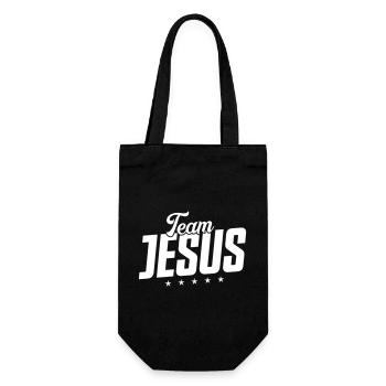 Team Jesus - Gift Bag for Bottles - black - Front