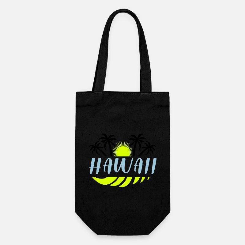 hawaii - Geschenkbeutel für Flaschen - Schwarz
