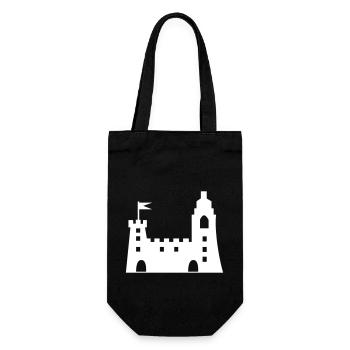 castle - Gift Bag for Bottles - black - Front