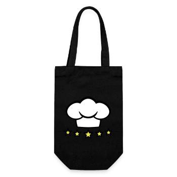 Chef Kitchen Chef's Hat 5 Star Master Cool - Gift Bag for Bottles - black - Front