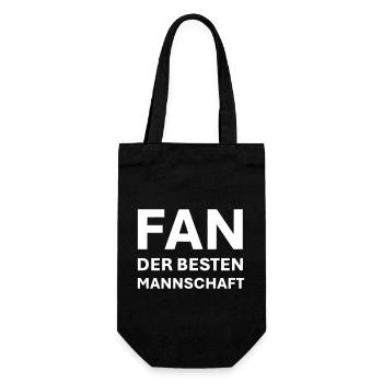 Fan der besten Mannschaft - Geschenkbeutel für Flaschen - Schwarz - Vorne
