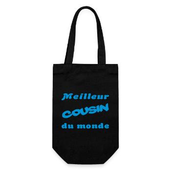 Meilleur cousin du monde - Sac à bouteille - noir - Devant