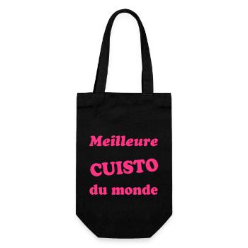 Meilleure cuisto du monde - Sac à bouteille - noir - Devant