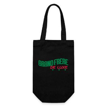 Großer Bruder DE LUXE - Geschenkbeutel für Flaschen - Schwarz - Vorne
