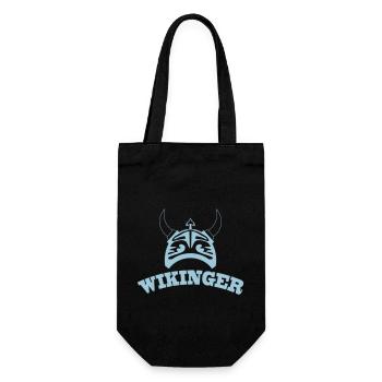 wikinger - Geschenkbeutel für Flaschen - Schwarz - Vorne