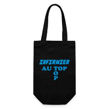 INFIRMIER au top - Sac à bouteille - noir - Devant