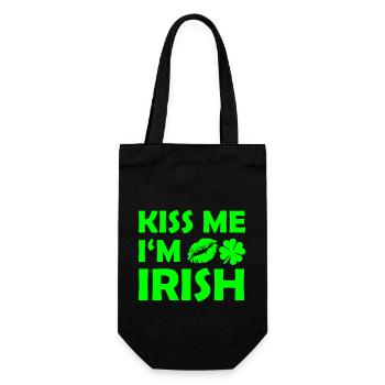 Kiss Me en irlandais - Sac à bouteille - noir - Devant