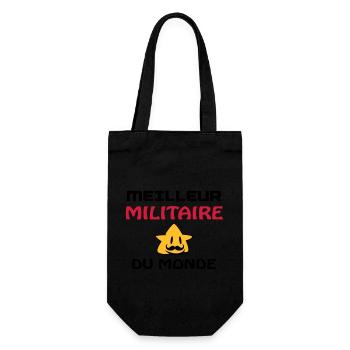 MEILLEUR MILITAIRE DU MONDE - Sac à bouteille - noir - Devant