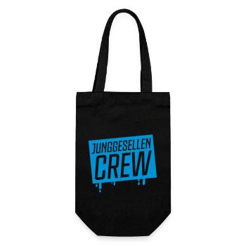 junggesellen crew - Geschenkbeutel für Flaschen - Schwarz - Vorne