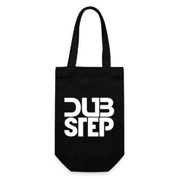 Dub Step Techno Music Party Club Text Lettering - Gift Bag for Bottles - black - Front