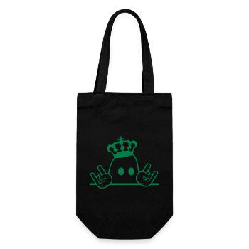 Mignon Métal Halloween Fantôme Roi Couronne Fantôme - Sac à bouteille - noir - Devant