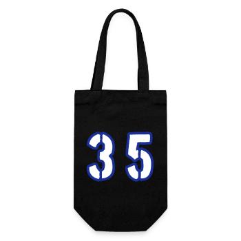 35 Number Symbol - Gift Bag for Bottles - black - Front