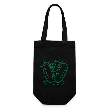 3 Plantes de cactus Épineux Cactus épineux Désert - Sac à bouteille - noir - Devant