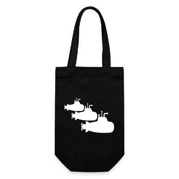 3 U-Boote Flotte Drei Geschwader Gruppe Team Crew - Geschenkbeutel für Flaschen - Schwarz - Vorne